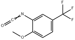 2-甲氧基-5-(三氟甲基)苯基异氰酸酯 结构式