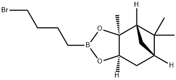 4-溴丁基硼酸 (1S,2S,3R,5S)-(+)-2,3-频哪酯 结构式