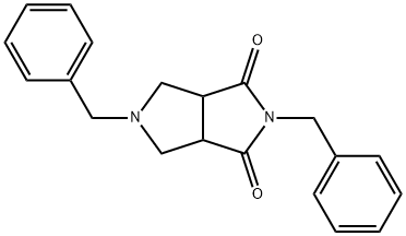 2,5-二苄基四氢吡咯并[3,4-c]吡咯-1,3-二酮 结构式