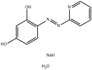 4-（2-吡啶偶氮）间苯二酚单钠盐 结构式