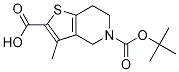 5-[(tert-butoxy)carbonyl]-3-Methyl-4H,5H,6H,7H-
thieno[3,2-c]pyridine-2-carboxylic acid 结构式