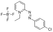 2-((p-Chlorophenyl)azo)-1-ethylpyridiniumtetrafluoroborate 结构式