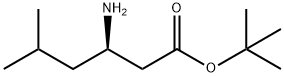 (3R)-3-氨基-5-甲基己酸叔丁酯 结构式