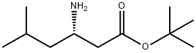 (3S)-3-氨基-5-甲基己酸叔丁酯 结构式