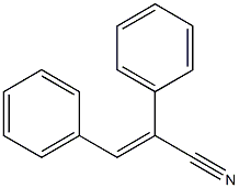 (E)-2,3-二苯基丙烯腈 结构式
