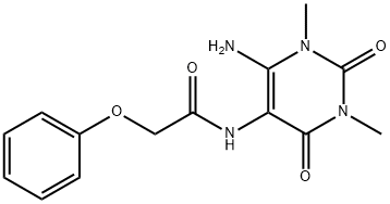 Acetamide,  N-(6-amino-1,2,3,4-tetrahydro-1,3-dimethyl-2,4-dioxo-5-pyrimidinyl)-2-phenoxy- 结构式