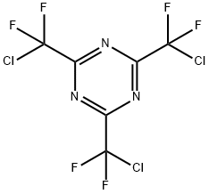 2,4,6-三(氯二氟甲基)-1,3,5-三嗪 结构式