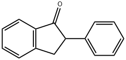 2-苯基-1-茚满酮 结构式