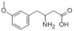 3-氨基-4-(3-甲氧基苯基)丁酸 结构式