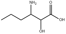 3-氨基-2-羟基己酸 结构式