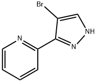 2-(4-溴-1H-吡唑-3-基)吡啶 结构式