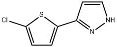 3-(5-Chlorothien-2-yl)-1H-pyrazole 结构式