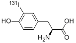 3-(131I)Iodo-L-tyrosine 结构式