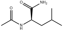 (2R)-2-(Acetylamino)-4-methylpentanamide 结构式