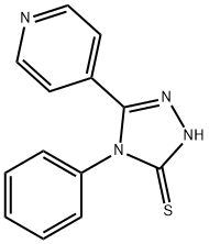 4-苯基-5-吡啶-4-基-4H-[1,2,4]三唑-3-硫醇 结构式