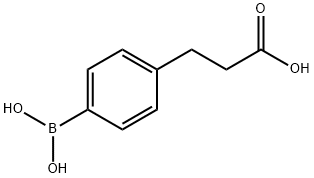 4-(2-羧基乙基)苯硼酸 结构式