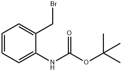 2-(溴甲基)苯基氨基甲酸叔丁酯 结构式