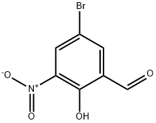 5-溴-3-硝基水杨醛 结构式