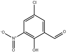 5-氯-3-硝基水杨醛 结构式