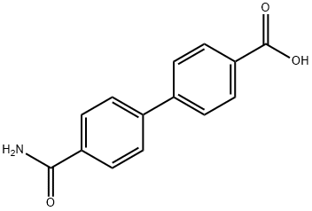 4-(4-Carbamoylphenyl)benzoic acid 结构式