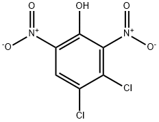 3,4-二氯-2,6-二硝基苯酚 结构式