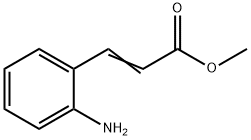 3-(2-氨基苯基)-2-丙烯酸甲酯 结构式