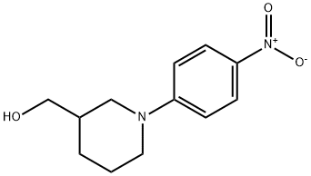(1-(4-硝基苯基)哌啶-3-基)甲醇 结构式