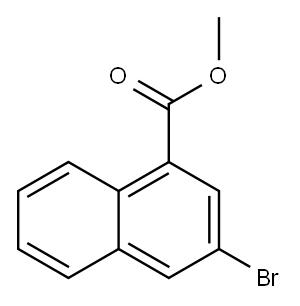 3-溴萘-1-甲酸甲酯 结构式