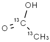 乙酸-13C2 结构式