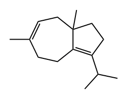 1,2,4,5,8,8a-Hexahydro-6,8a-dimethyl-3-isopropylazulene 结构式