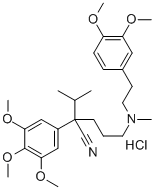METHOXYVERAPAMIL HYDROCHLORIDE 结构式