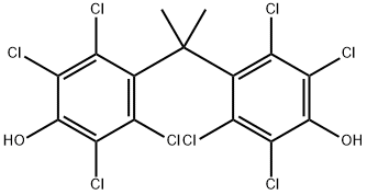 4,4'-Isopropylidenebis[2,3,5,6-tetrachlorophenol] 结构式