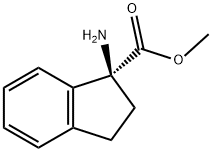 1H-Indene-1-carboxylicacid,1-amino-2,3-dihydro-,methylester,(S)-(9CI) 结构式