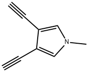 1H-Pyrrole, 3,4-diethynyl-1-methyl- (9CI) 结构式