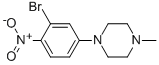 1-(3-BROMO-4-NITROPHENYL)-4-METHYLPIPERAZINE 结构式