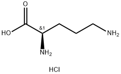 D-鸟氨酸盐酸盐 结构式
