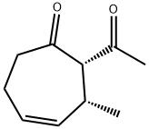 4-Cyclohepten-1-one, 2-acetyl-3-methyl-, cis- (9CI) 结构式