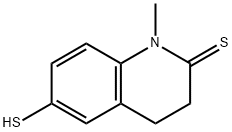 2(1H)-Quinolinethione,  3,4-dihydro-6-mercapto-1-methyl- 结构式