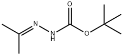 2-(丙烷-2-亚基)肼甲酸叔丁酯 结构式