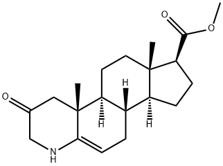 3-Oxo-4-aza-5α-αndrost-1,5-diene-17β-carboxylic Acid Methyl Ester 结构式