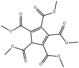 环戊二烯-1,2,3,4,5-五羧酸戊甲酯 结构式