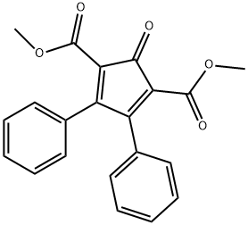 2,5-双甲氧酰基-3,4-二苯基环戊二烯酮 结构式