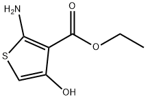 2-Amino-4-hydroxy-3-thiophenecarboxylic acid ethyl ester 结构式