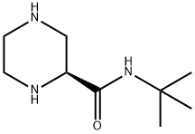 (S)-2-哌嗪-叔丁基甲酰胺 结构式