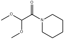 2,2-二甲氧基-1-哌啶-1-乙酮 结构式