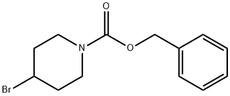 4-溴哌啶-1-甲酸苄酯 结构式