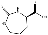 1H-1,3-Diazepine-4-carboxylicacid,hexahydro-2-oxo-,(R)-(9CI) 结构式