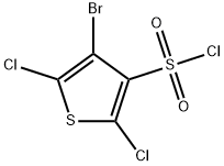 4-溴-2，5-二氯噻酚-3-磺酰氯 结构式