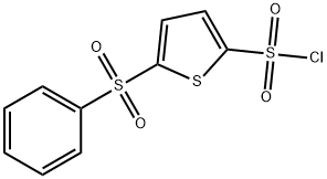 5-苯基噻酚-2,5-二磺酰氯 结构式