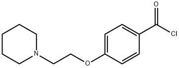 4-(2-哌啶乙氧基)苯甲酸盐酸盐 结构式